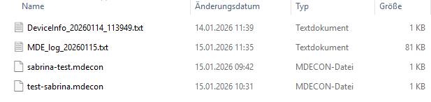 Speicherort, an dem die App lokale Dateien ablegt