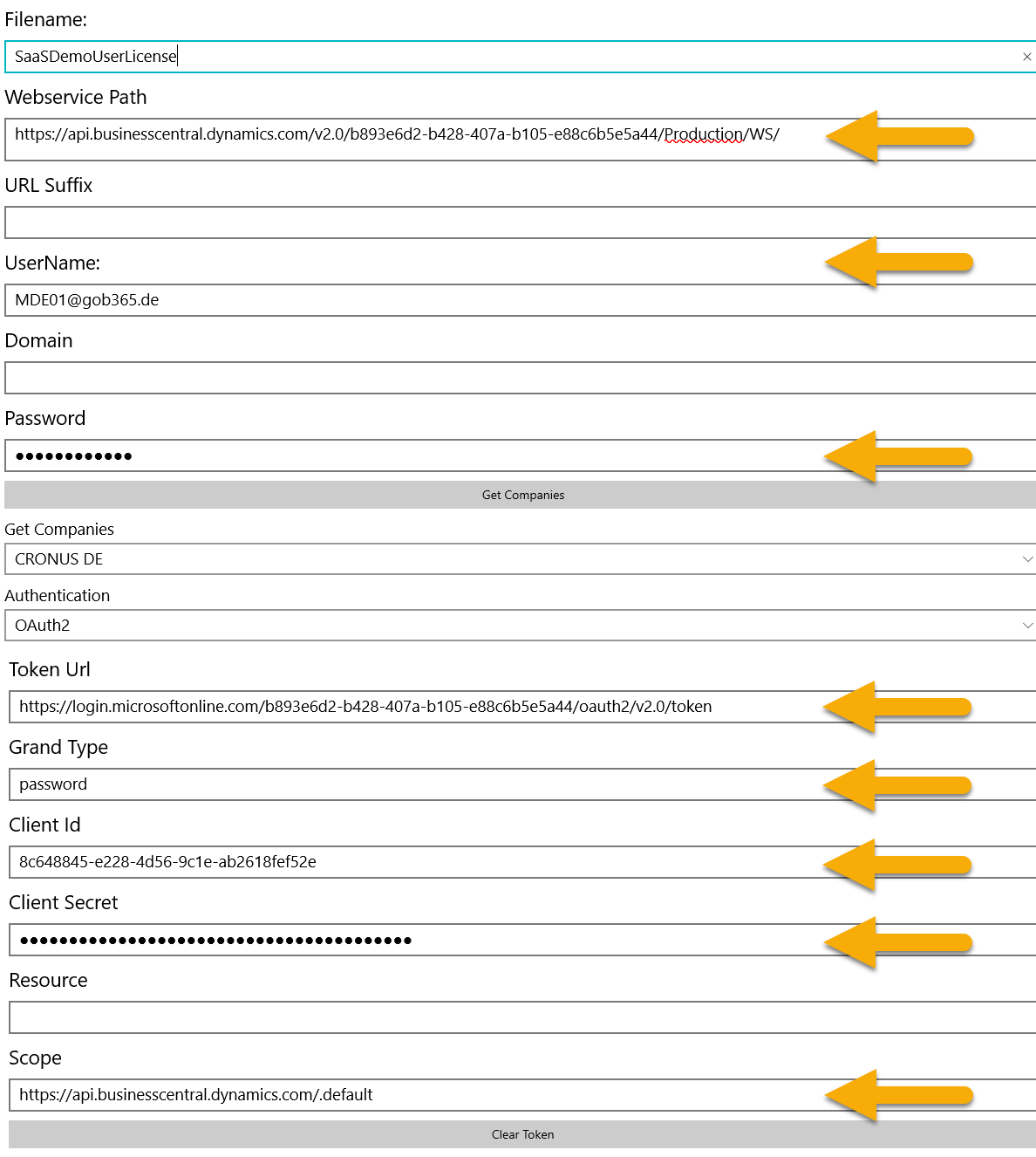 MDE Client-Einrichtung OAuth