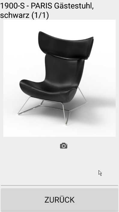 Artikel schwarzer Paris Gästestuhl