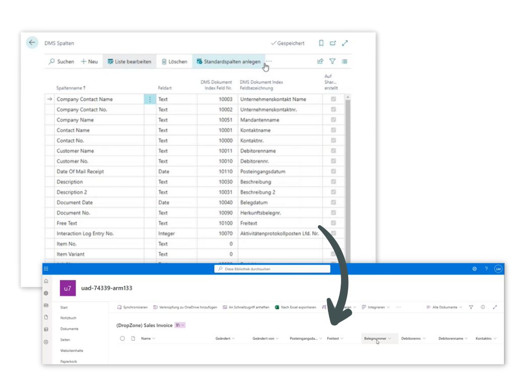 Spalten bzw. SharePoint