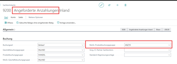 Angeforderte Anzahlungen
