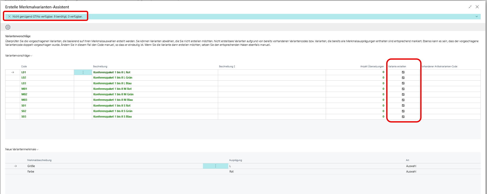 Assistenz-Übersicht