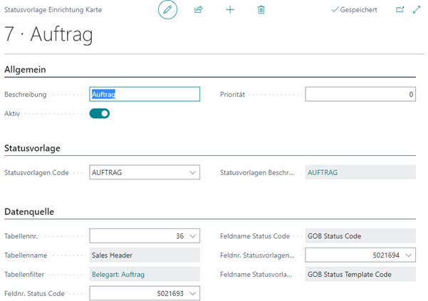 Beispieleinrichtung für VK