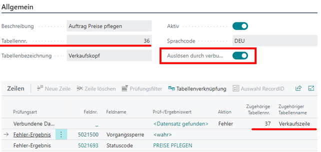 Feldprüfung Auftrag Prüfungsergebnisse