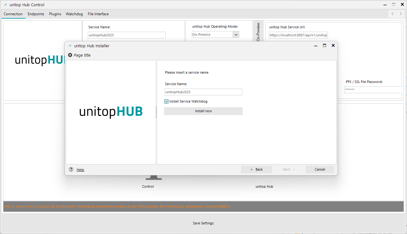 Hub Installer Watchdog