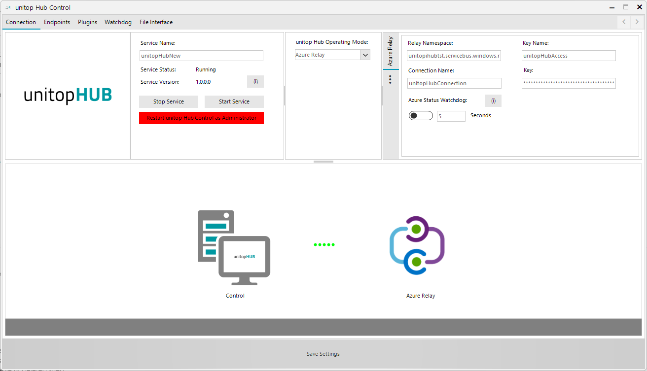 Restart Modi Azure Relay