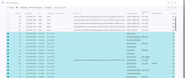 Protokoll Einzelschritte