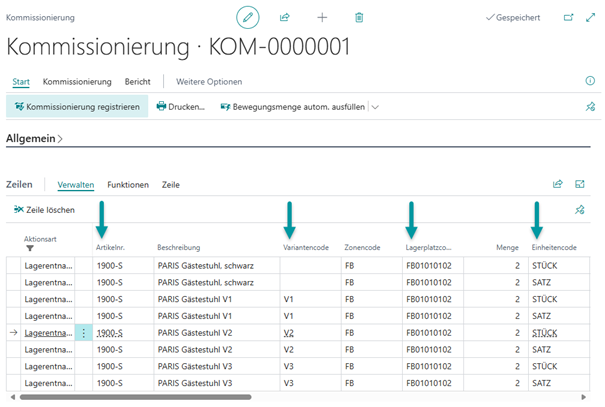 Kommissionierung als Ausgangsbeispiel
