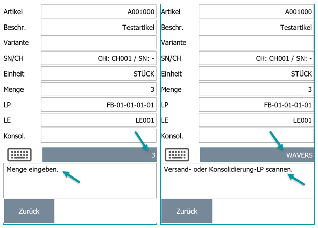 Testfall Kein Quell-LP - Schritt 2