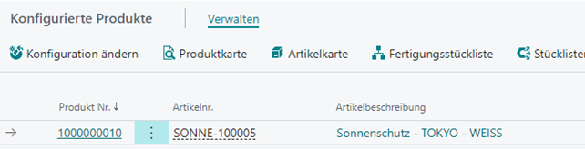 Konfigurierte Produkte