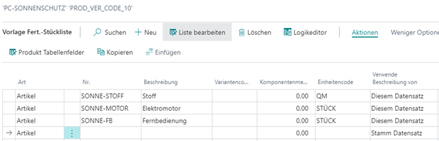 Vorlage Fert. Stückliste