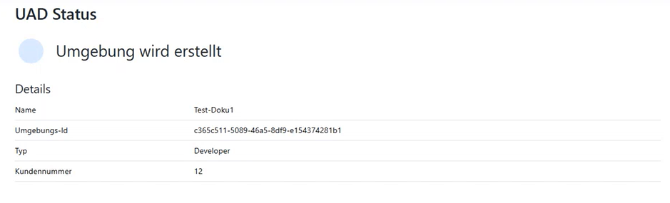 Status laufende Aktivität