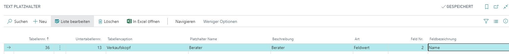 Platzhalterkarte mit Beispielen